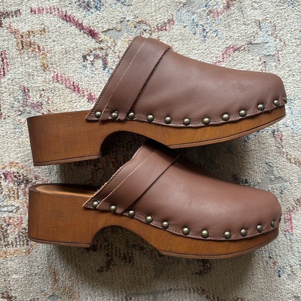 Like New Leather Clogs - image 2